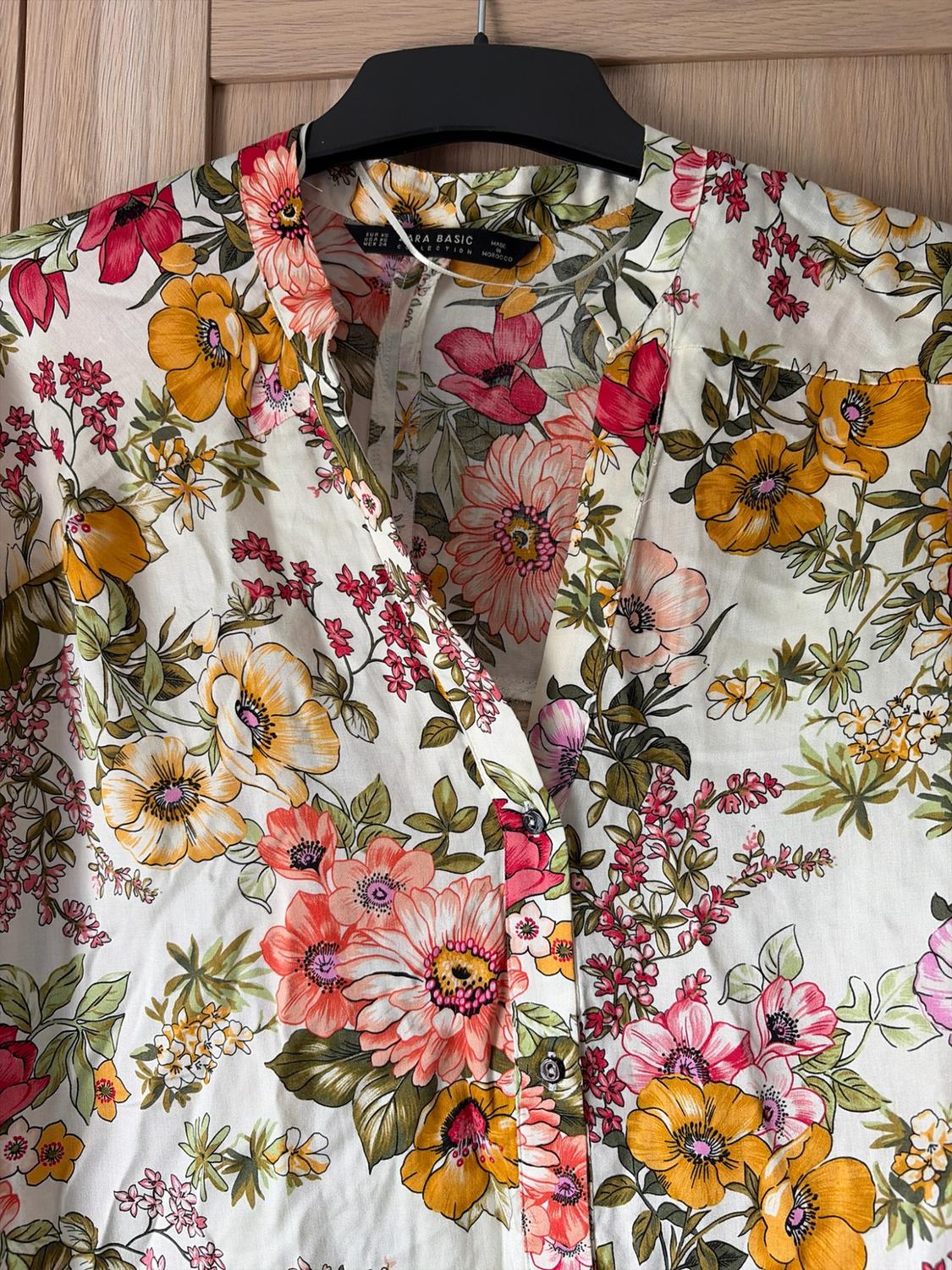 FLOWING FLORAL PRINT BLOUSE - Image 4
