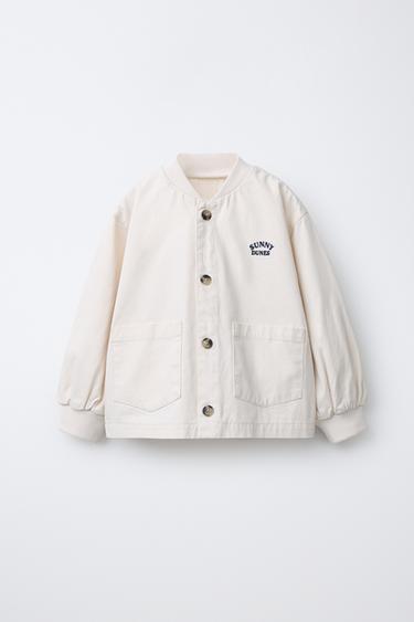 ΜΠΟΥΦΑΝ BOMBER ΜΕ ΚΕΝΤΗΜΑ - Εκρού του Zara - Εικόνα 0