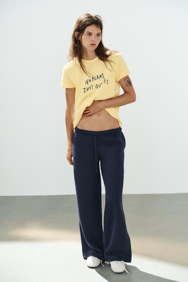 YELLOW SLOGAN T-SHIRT - Yellow by Zara