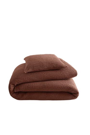 Zara MINI WAFFLE BEDSPREAD - Pink