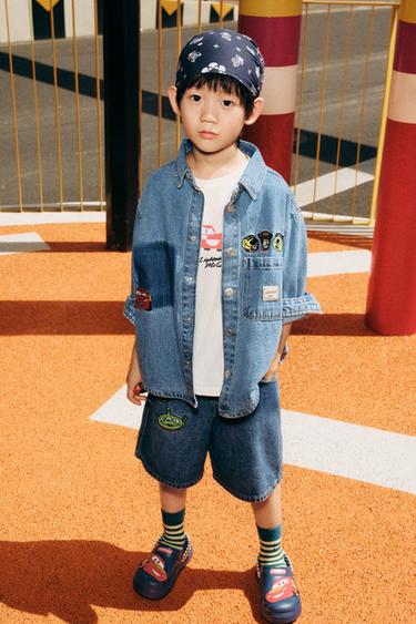 © DISNEY DENIM OVERSHIRT - Mid-blue by Zara