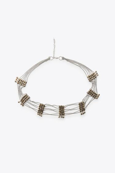 CONTRAST PIECE BELT - Gold / Silver by Zara