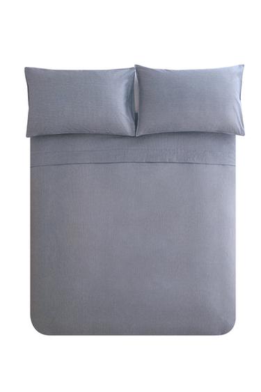 REVERSIBLE STRIPED DUVET COVER - Blue by Zara