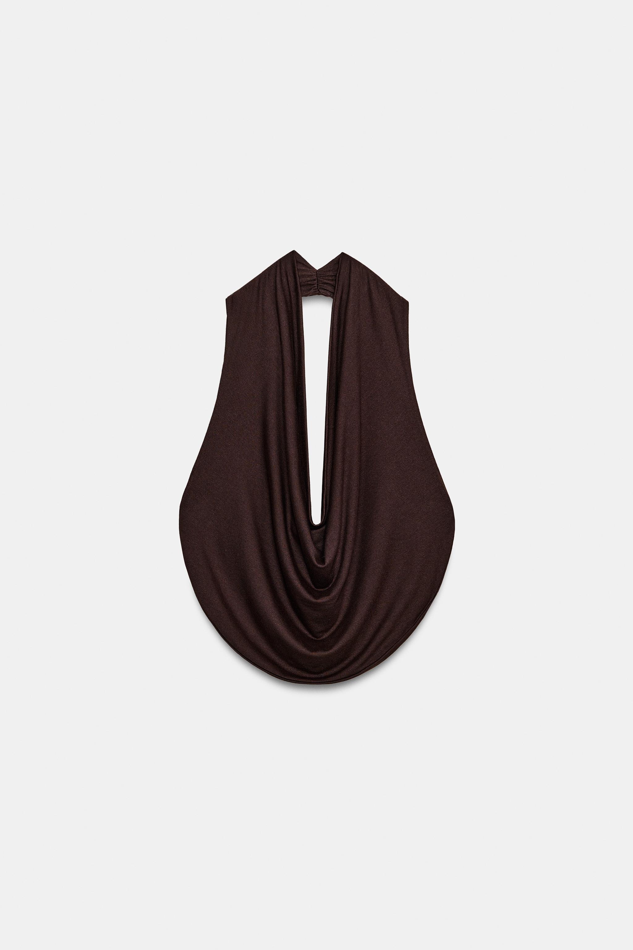 DRAPELİ HALTER TOP - Görsel 4
