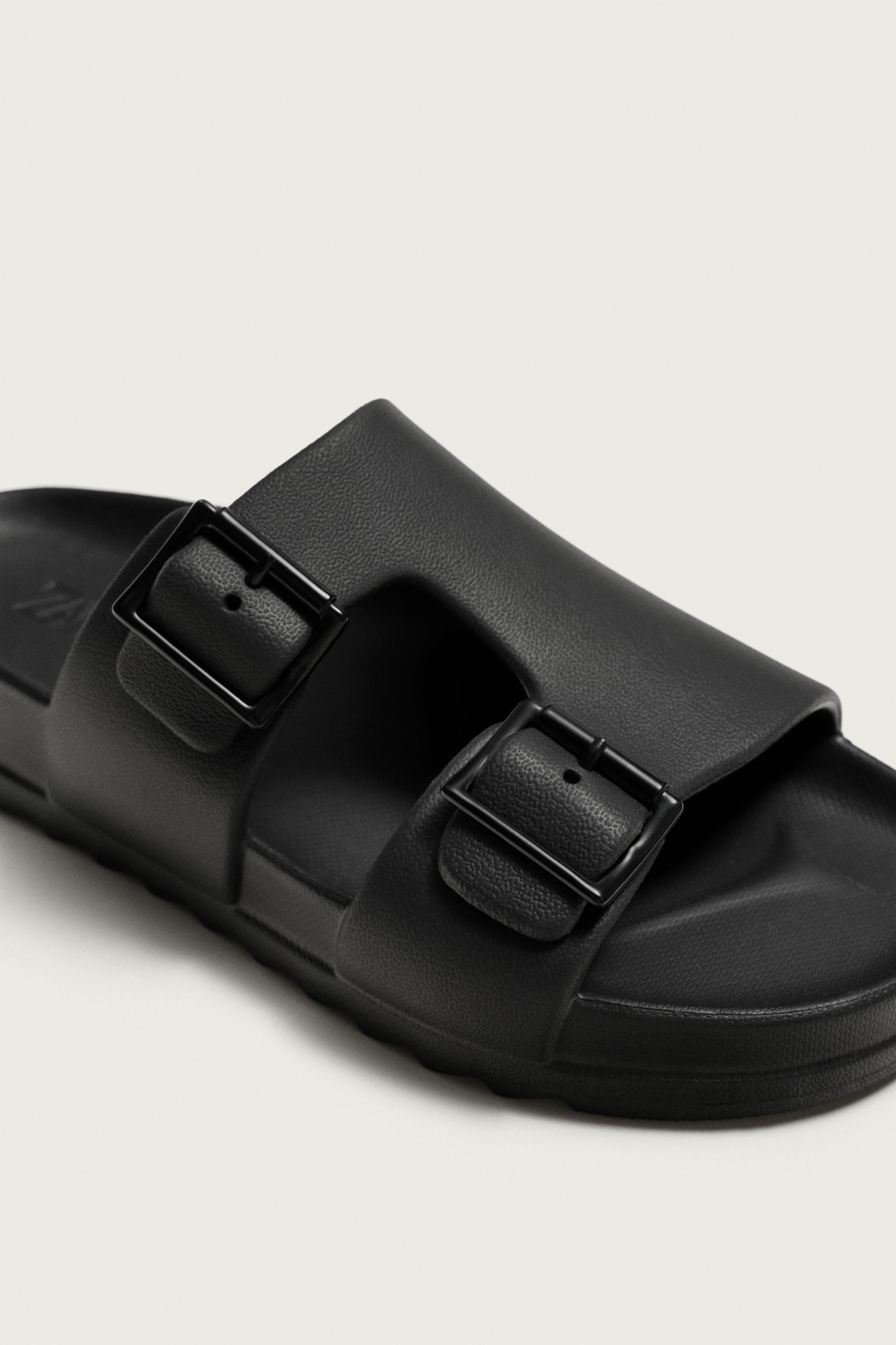 Zara KAPLAMALI ÇİFT BANTLI SANDALET görsel 6
