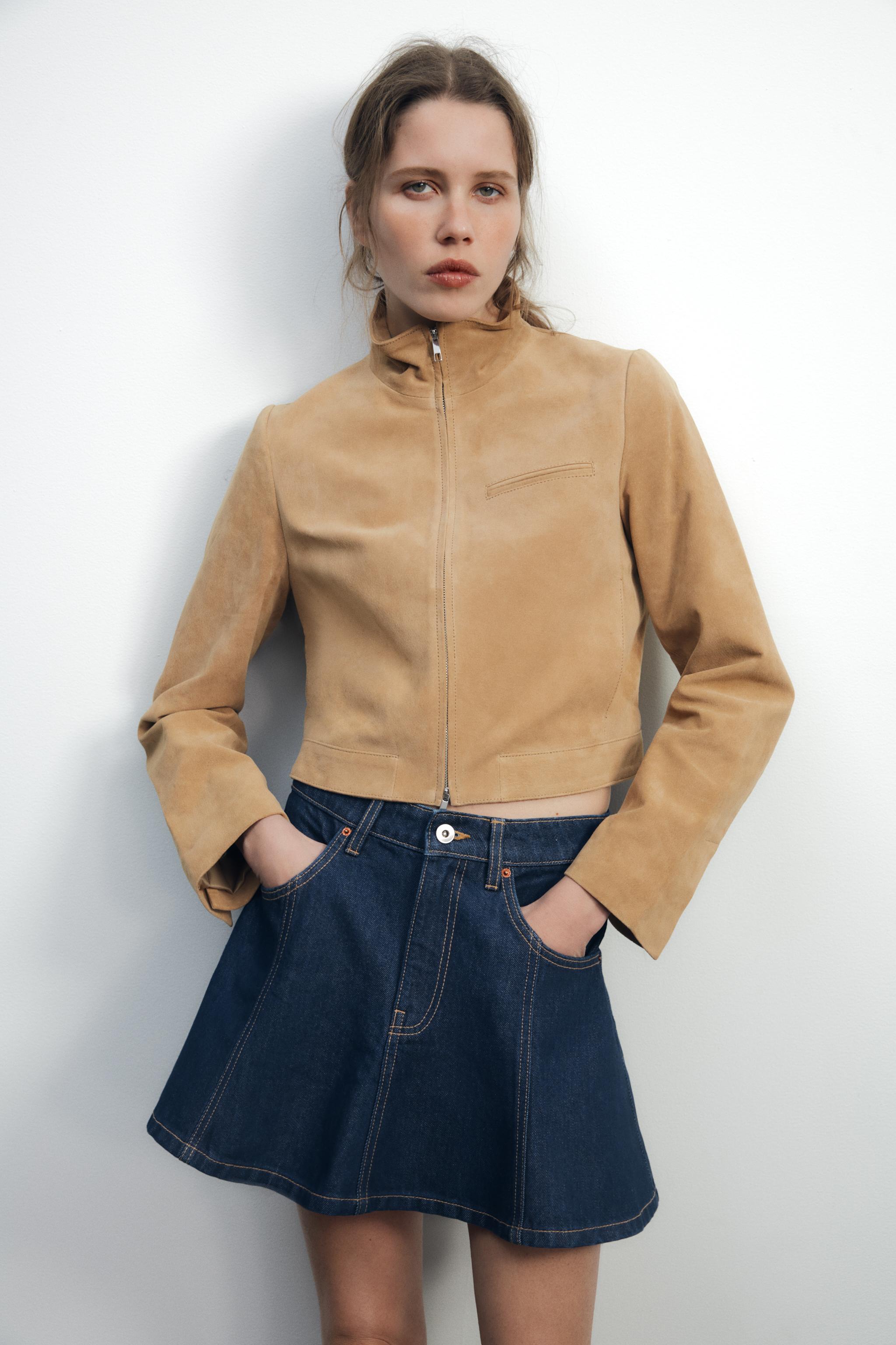TRF DENIM MINI SKIRT - Dark indigo | ZARA Canada