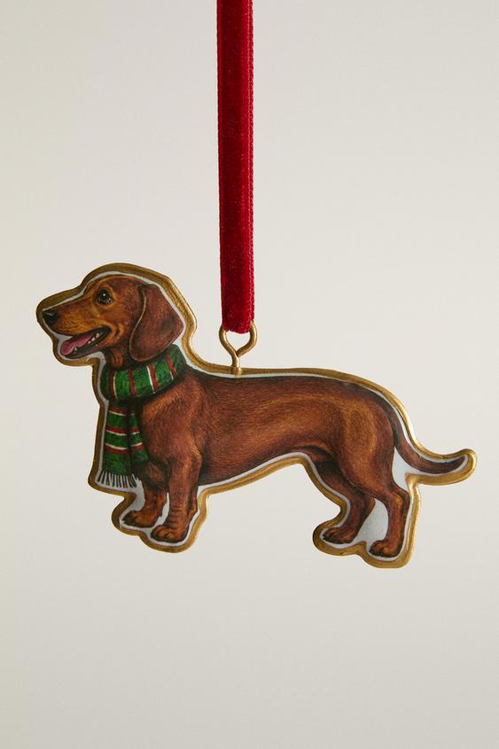 ORNEMENT CHIOT BEAGLE POUR SAPIN DE NOËL - Doré de Zara - Image 0