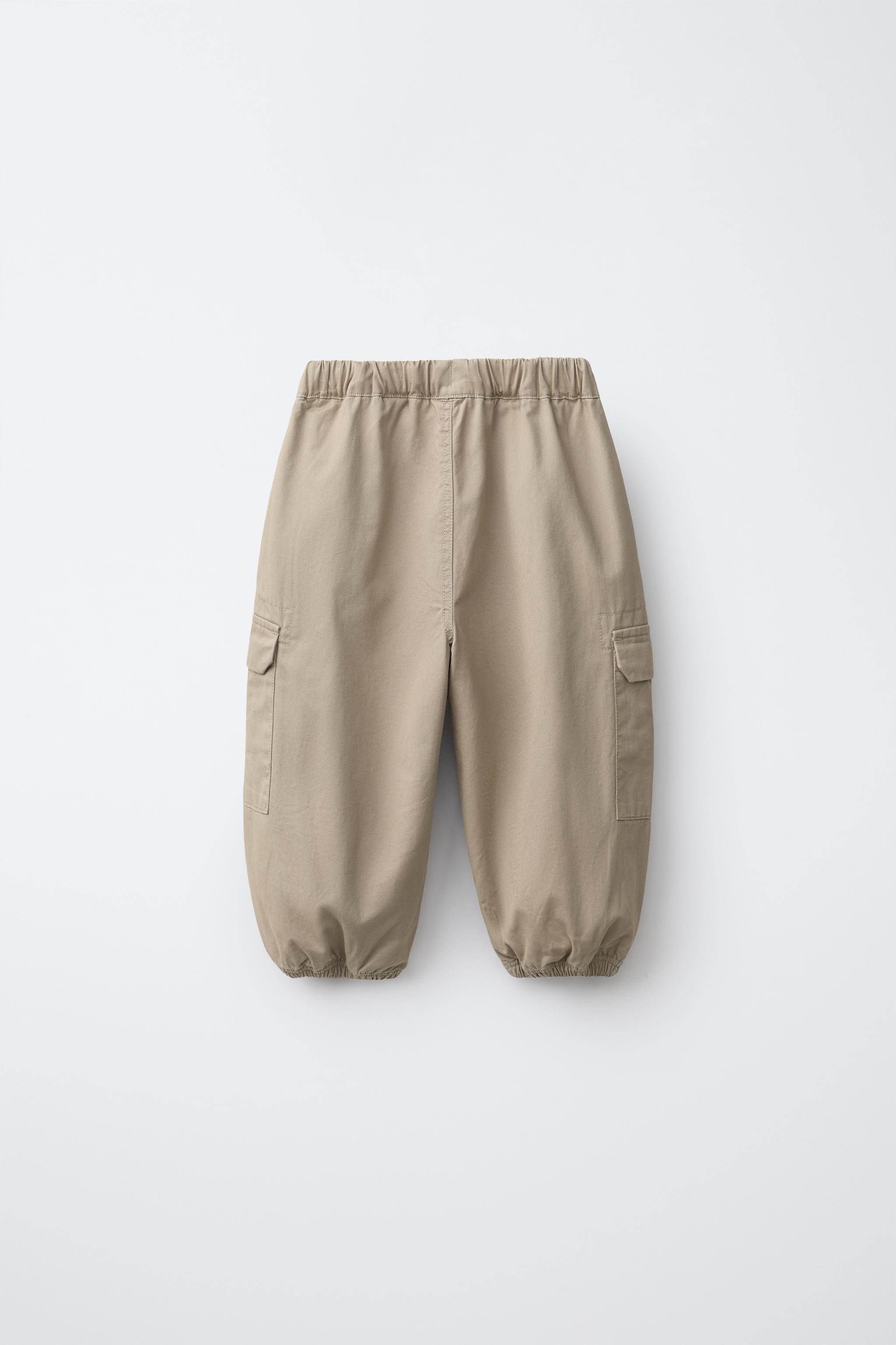 CARGO JOGGER PANTS — Light beige