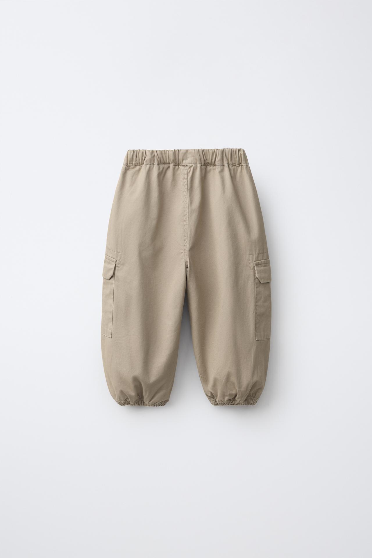 CARGO JOGGER PANTS — Light beige