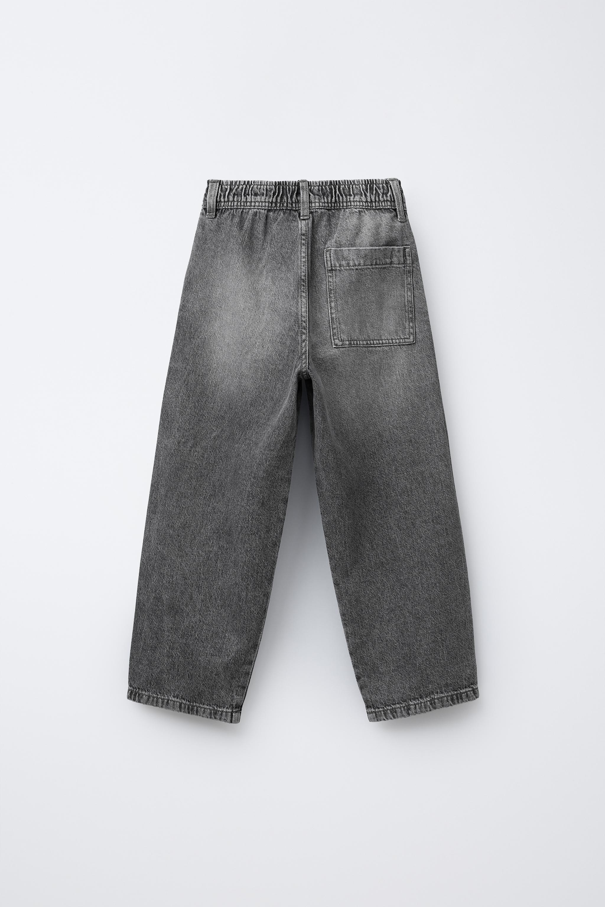 BALLOON ELASTIC JEANS - Mid-blue | ZARA United States