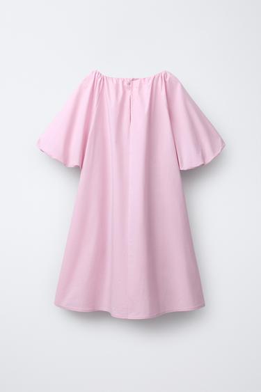 FLORAL POPLIN DRESS - Purple by Zara - Image 1