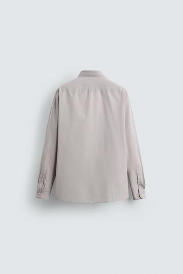 CHEMISE JACQUARD RAYURES - rayures de Zara - Image 8