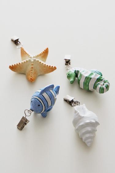 PACK OF MARINE TABLECLOTH CLIPS (PACK OF 4) - Blue by Zara