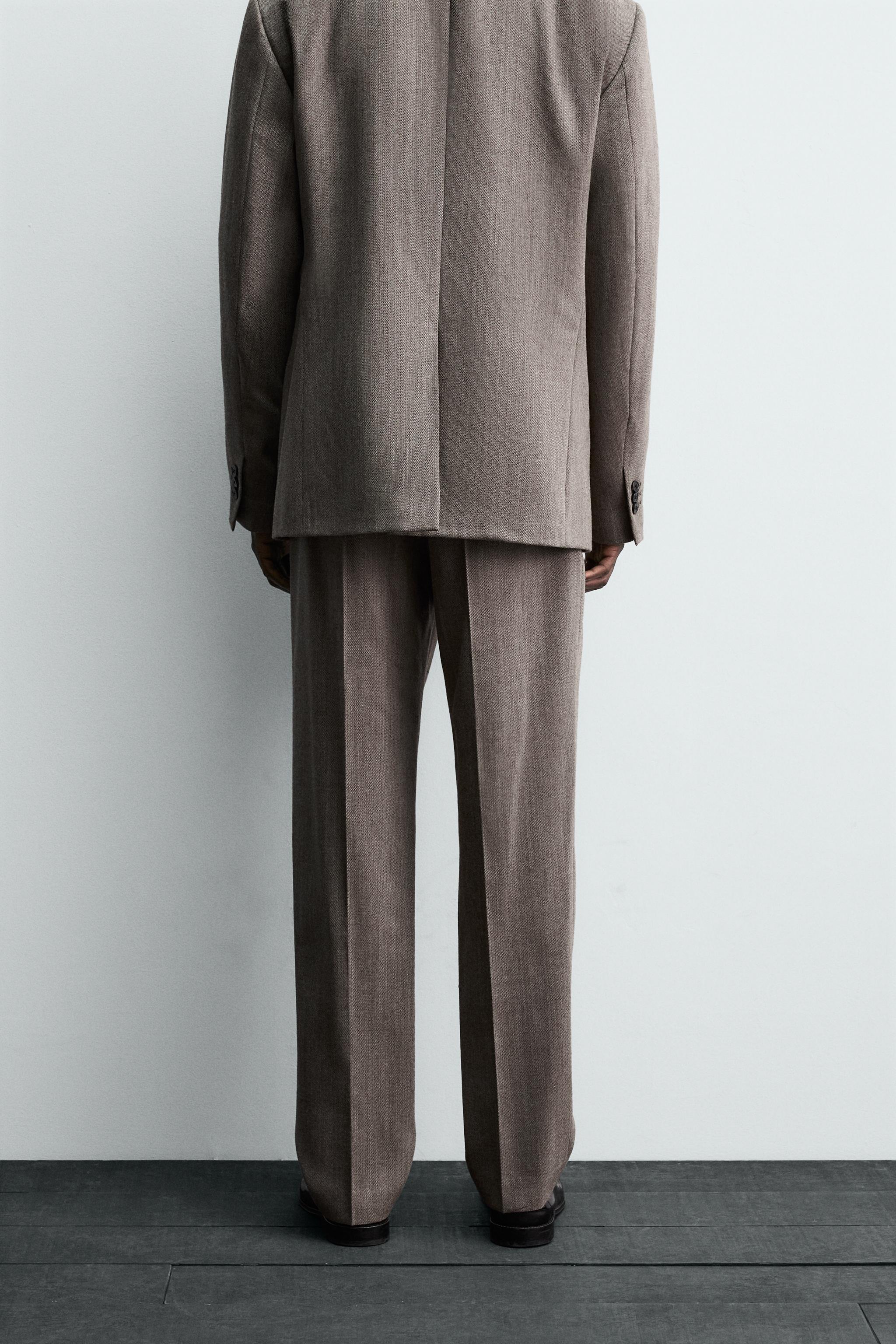100% WOOL SUIT PANTS