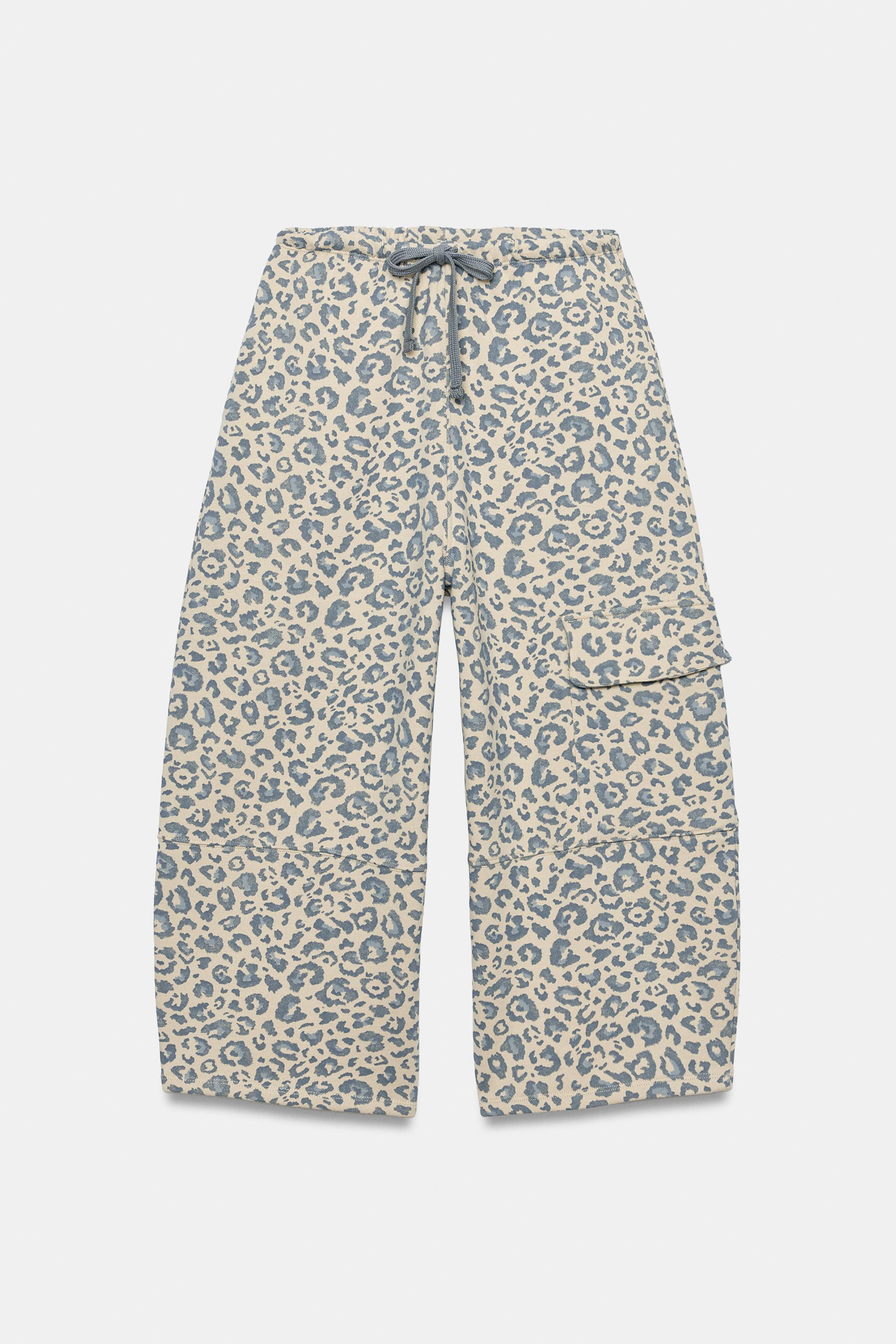 ANIMAL PRINT POCKET PANTS