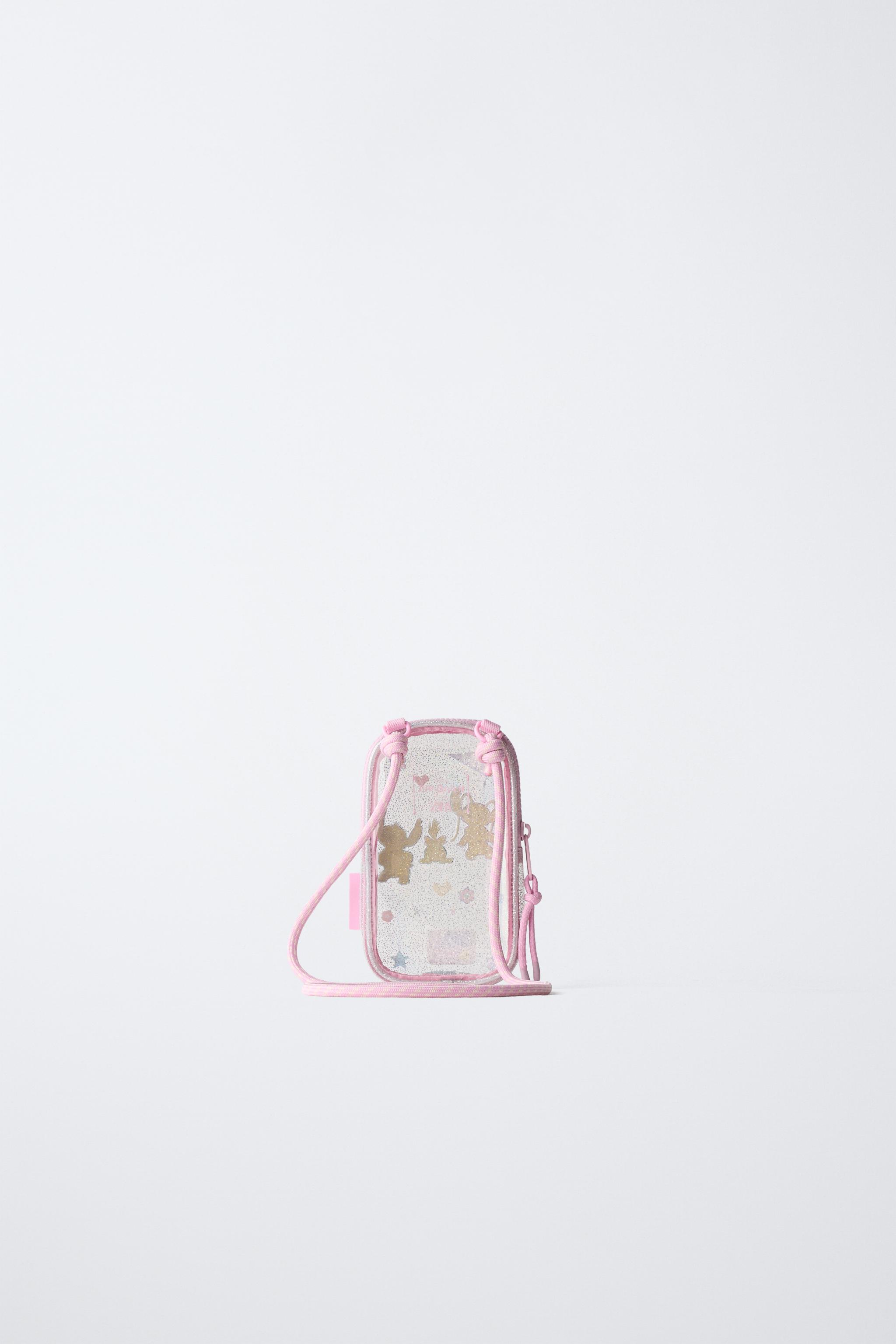 LILO & STITCH © DISNEY VINYL CELL PHONE HOLDER - Gray | ZARA