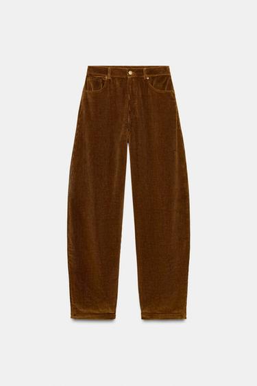 BALLOON TROUSERS WITH POCKETS - Light brown by Zara