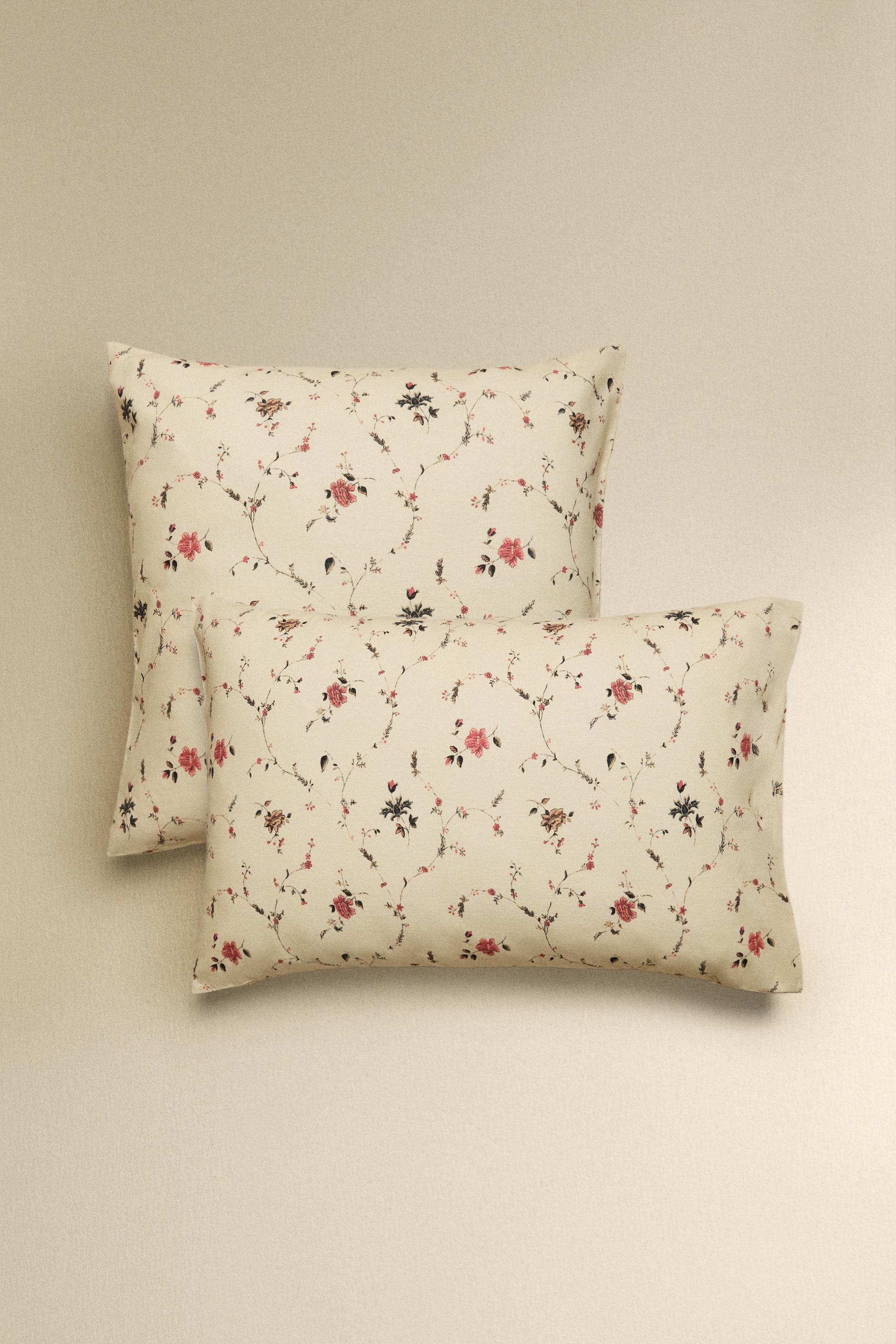 COTTON LINEN FLORAL PILLOWCASE | KATHARINE POLE