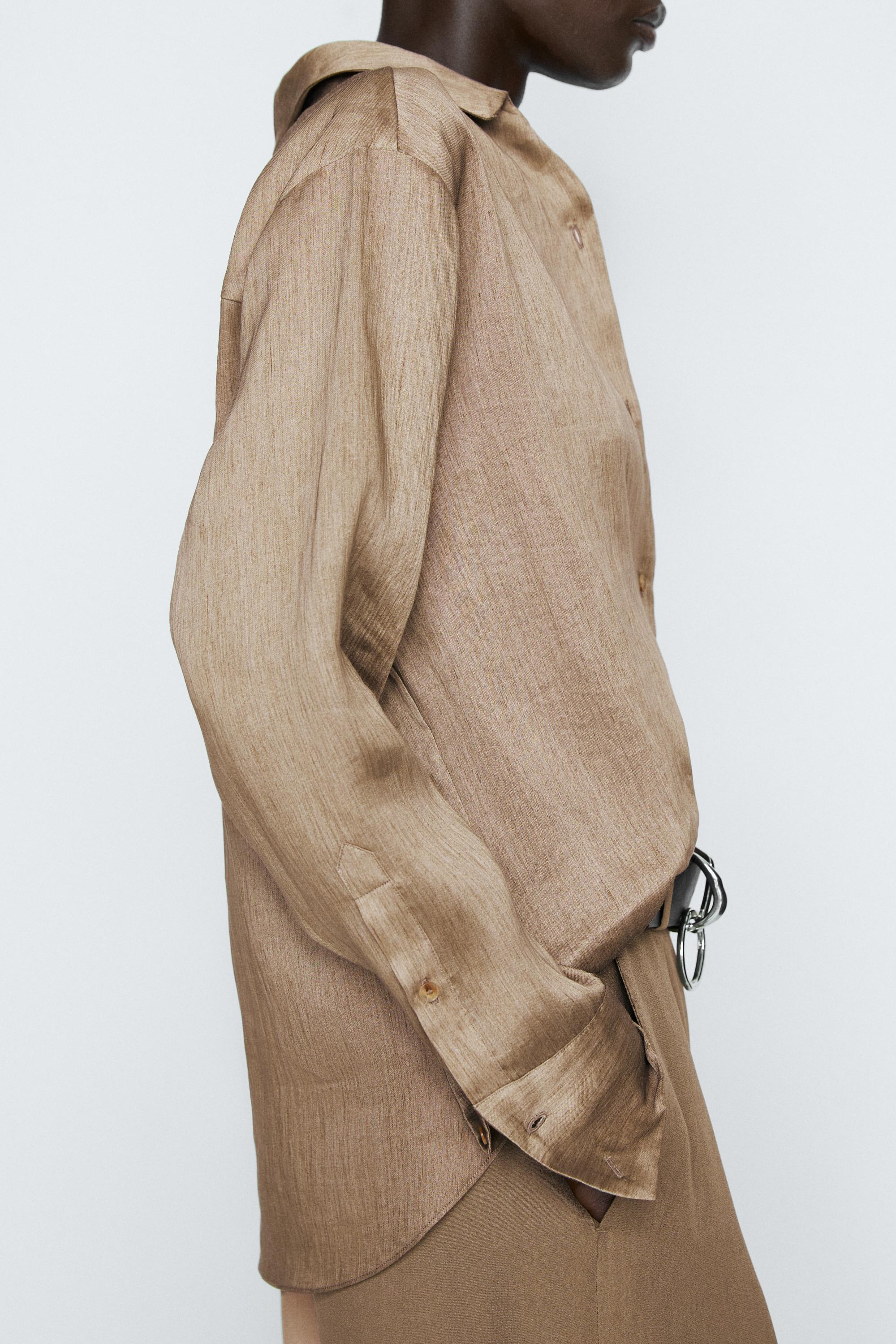 Studio satin flowing shirt