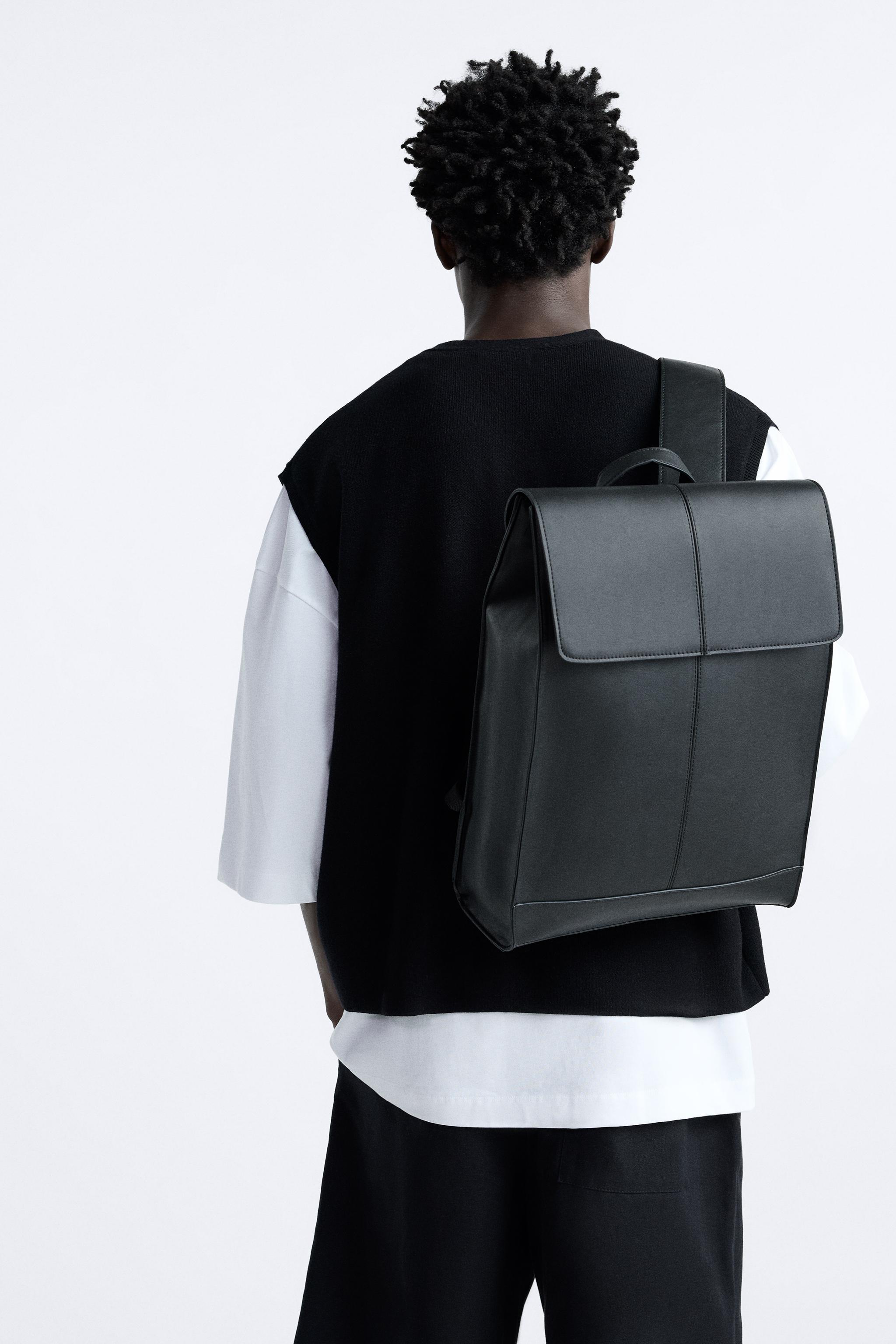 Fold over shop flap backpack