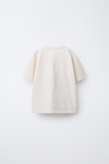 DUCK PRINT T-SHIRT - Mid-ecru by Zara - Image 1