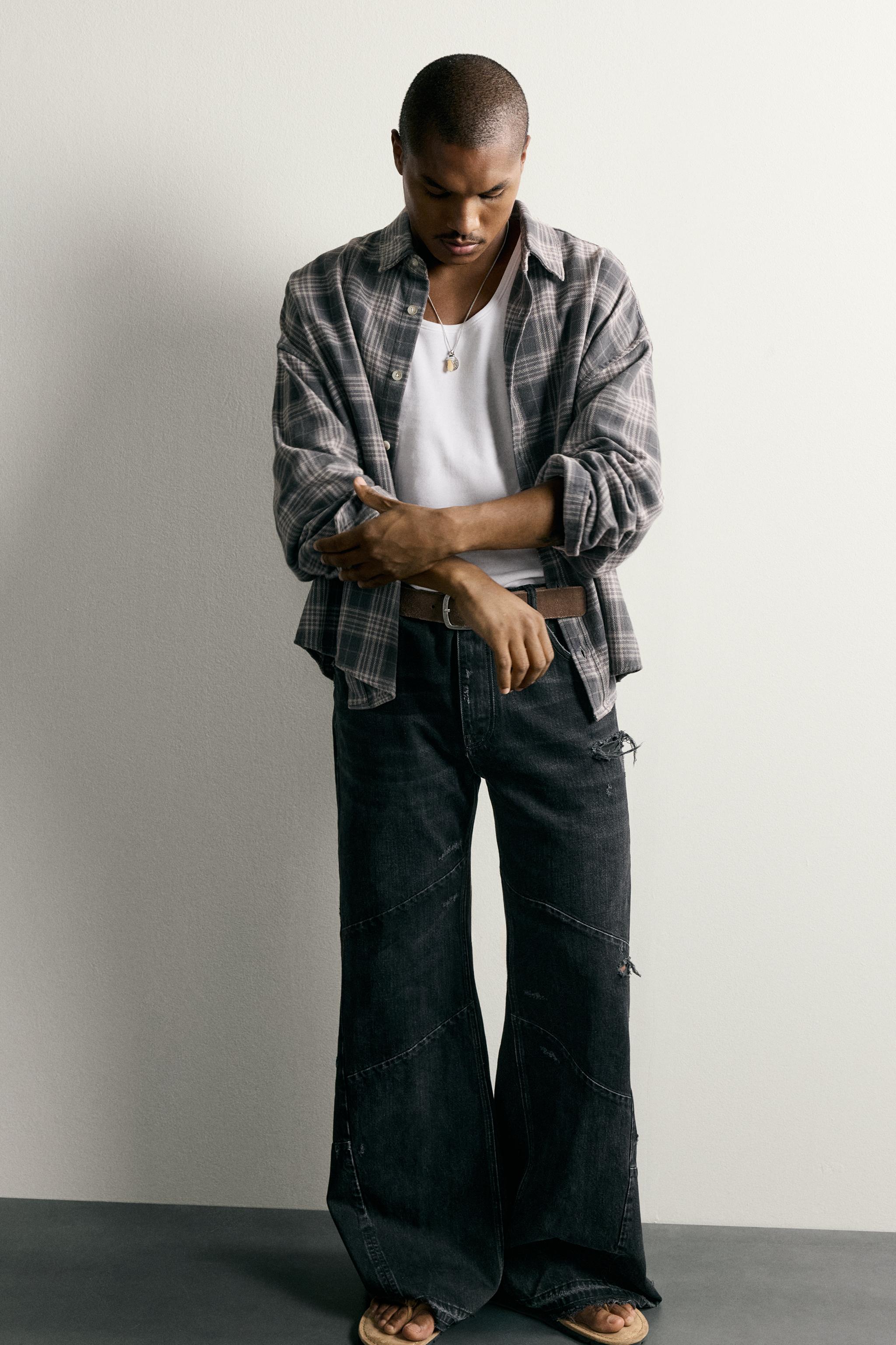 BOXY FIT PLAID SHIRT