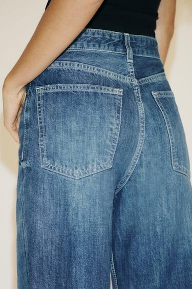 JEANS TRF WIDE LEG TAILLE HAUTE FULL LENGTH - Bleu de Zara - Image 5