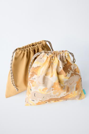 LOT DE DEUX SACS ANIMAUX - Marron camel de Zara - Image 2