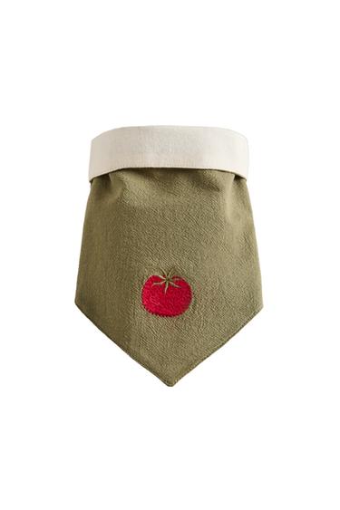 Zara REVERSIBLE TOMATO PET BANDANA - 綠色