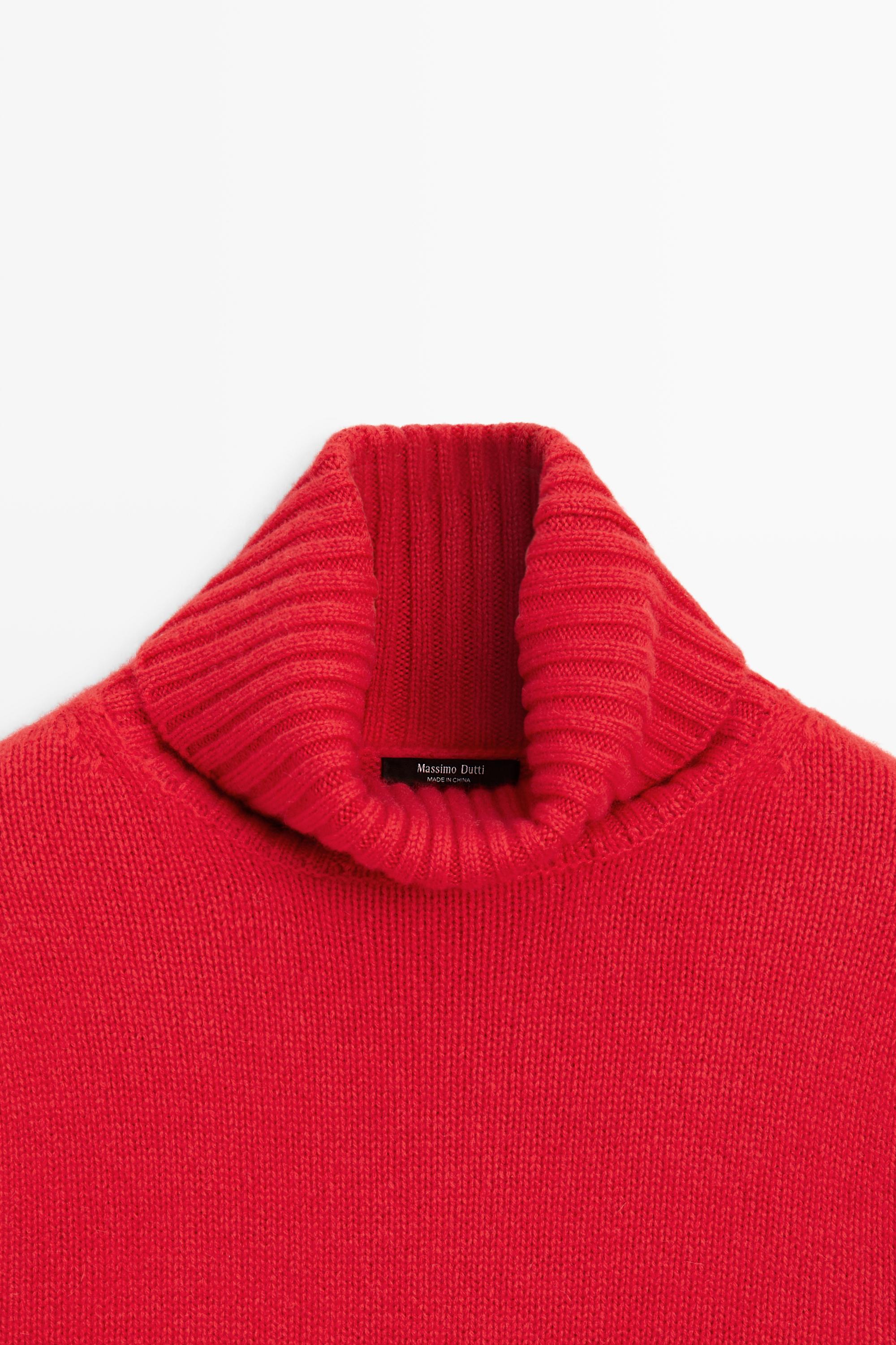 Pull court en maille 100 % cachemire