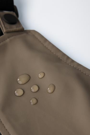 RUBBERISED WATER-RESISTANT JUMPSUIT - Brown / Taupe by Zara - Image 4