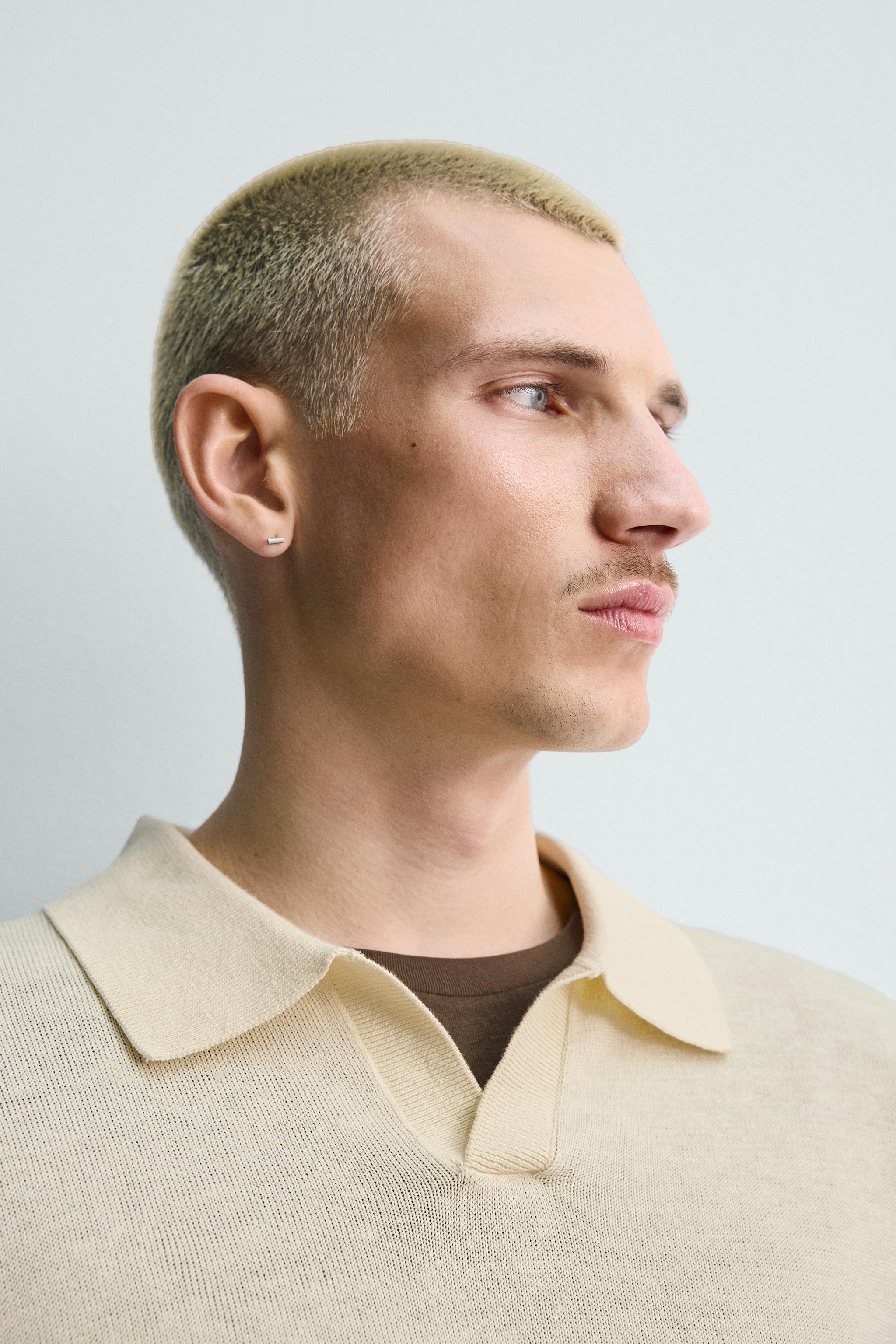 HEMP-COTTON KNIT POLO SHIRT