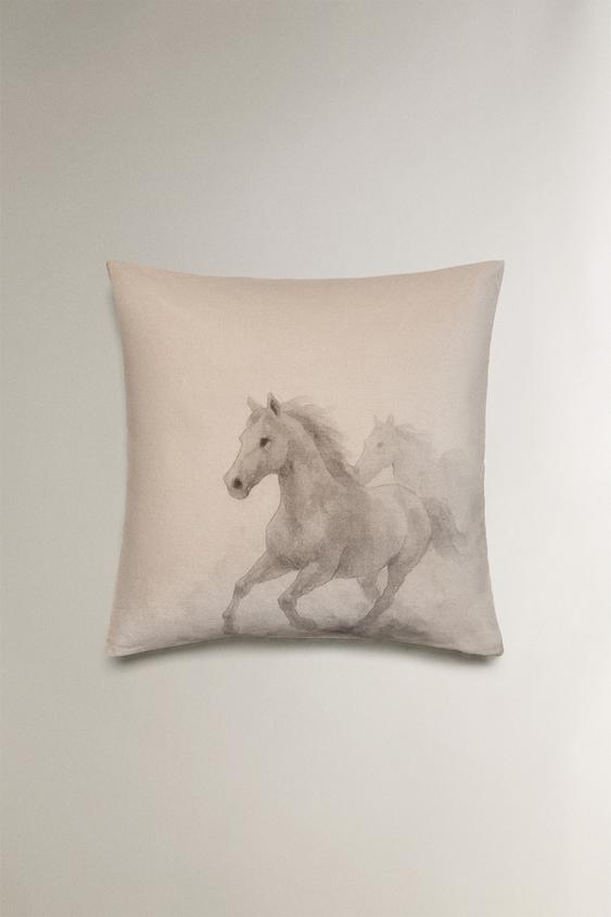 HORSE CUSHION COVER - Beige by Zara - Image 0