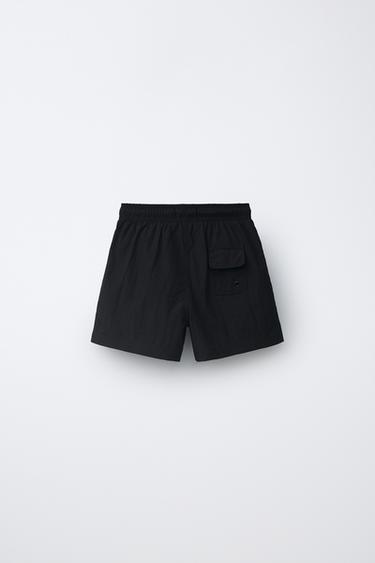 6-14 ANS/ SHORT DE BAIN UNI - Noir de Zara - Image 1
