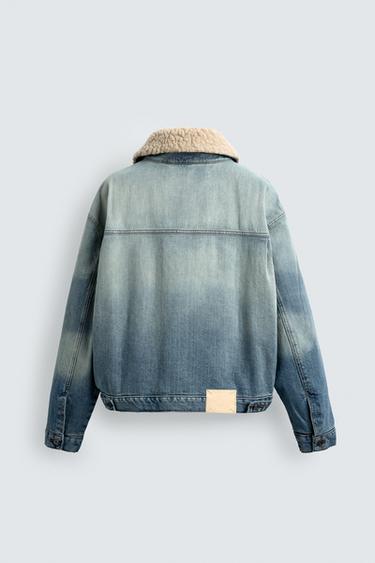 VESTE EN JEAN AVEC PLIS X SR_A - Bleu moyen de Zara - Image 7