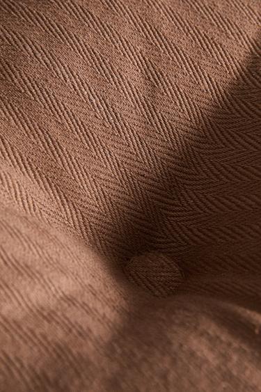 TEXTURED COTTON CHAIR CUSHION - Pink by Zara - Image 3