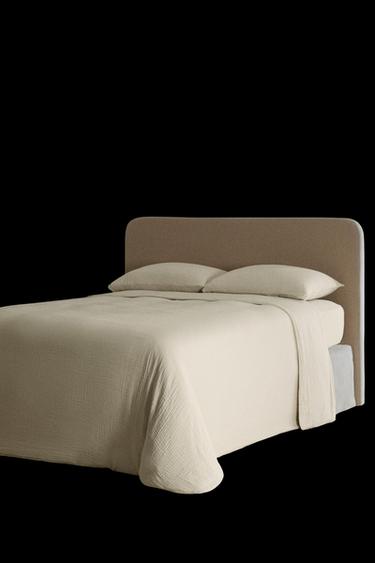 Zara CREPE DUVET COVER - Stone