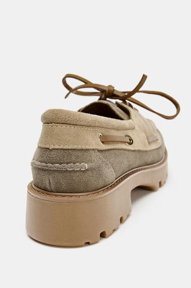 MOCASSINS BATEAU À PLATEFORME - Multicolore de Zara - Image 5