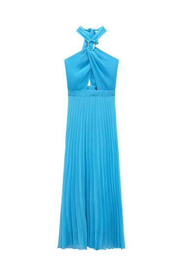 PLEATED CAMISOLE DRESS