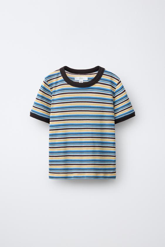 CAMISETA RAYAS - Multicolor de Zara - Imagen 0