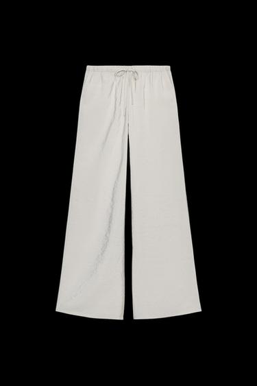 PANTALÓN FLUIDO PALAZZO - Hielo de Zara - Imagen 0