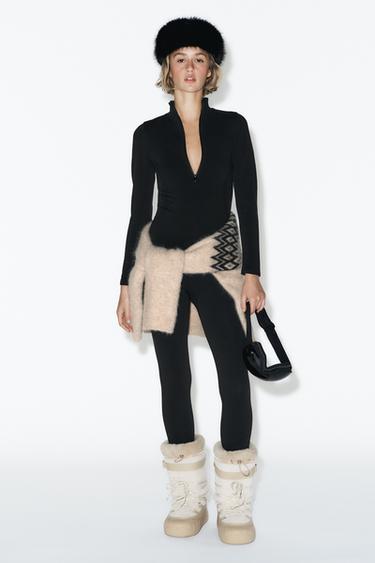 KAMISETA MERINO-ARTILEAREKIN, SKI COLLECTION - Beltza, Zara-rena