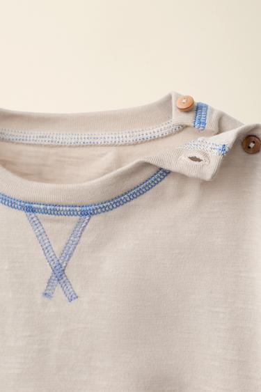 T-SHIRT SURPIQÛRES CRÉÉ PAR CARAMEL LONDON X ZARA - Beige de Zara - Image 2