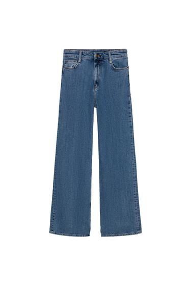 ZW COLLECTION HIGH-WAIST WIDE-LEG JEANS - Blue by Zara