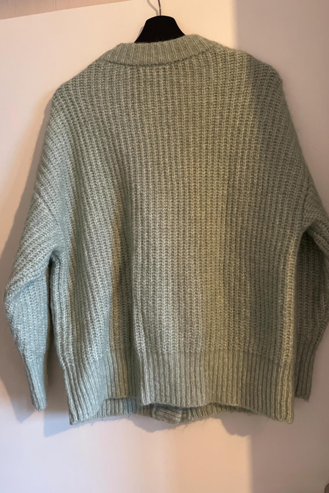 LIGHT GREEN BLUE CARDIGAN - Image 3