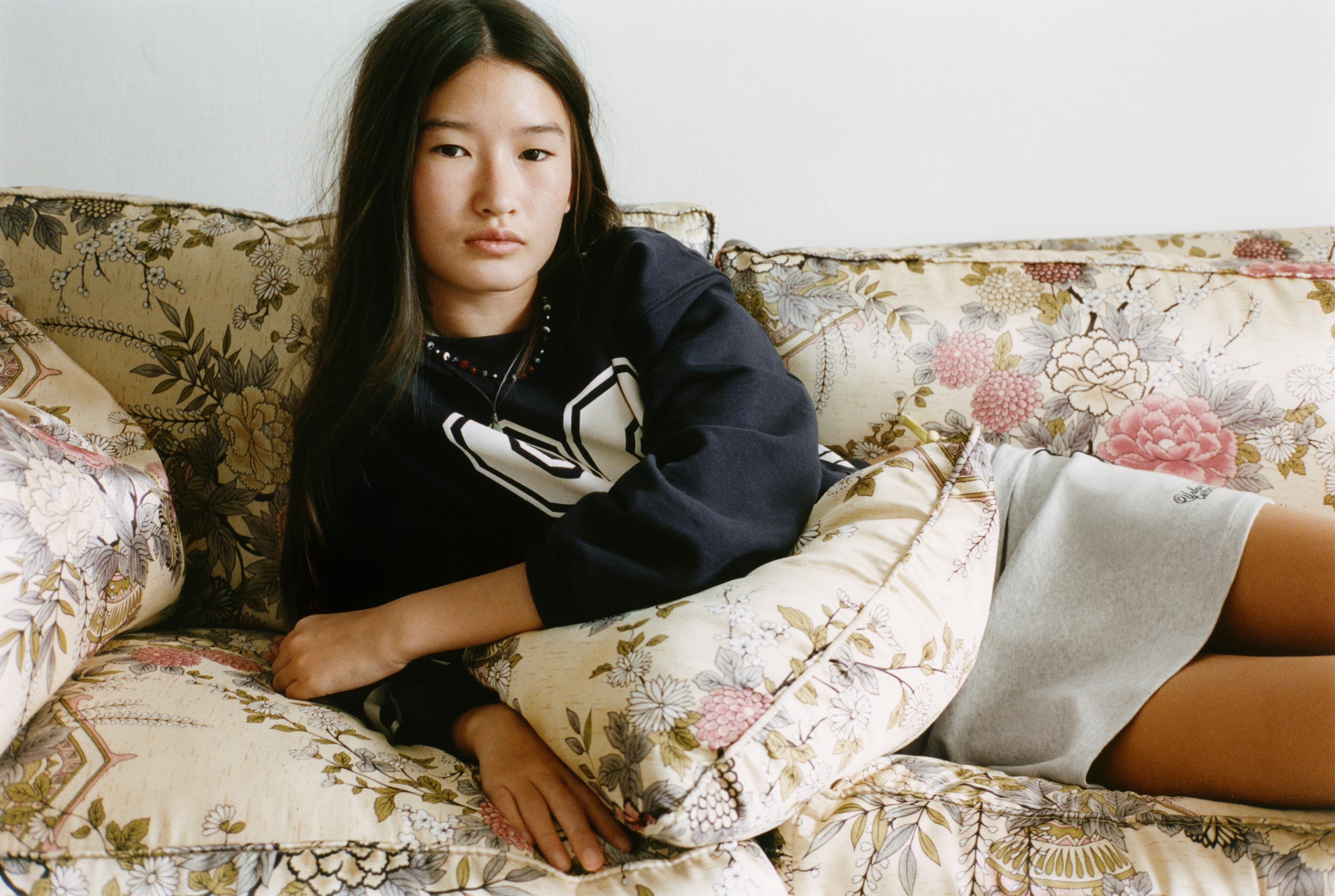 NUMBER PRINT SWEATSHIRT — Anthracite grey