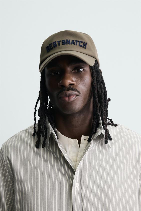 TEXT EMBROIDERED CAP