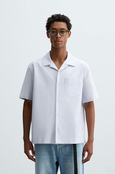 CHEMISE OXFORD RAYÉE - Rayures de Zara