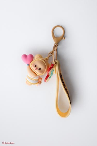 BUTTERBEAR © TEDDY BEAR KEY RING - Light brown by Zara - Image 1