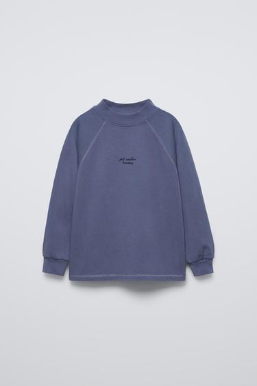 CAMISETA TEXTO - Azul de Zara - Imagen 0